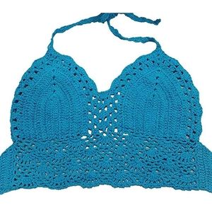 Meelino Crochet Crop Top/Bikini Top